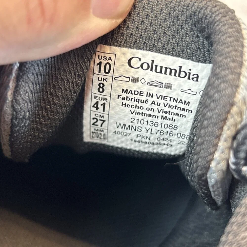 Columbia Strata Trail Low Hiking Shoe Women Size 10 Light Gray/Dark Gray New - Picture 9 of 11